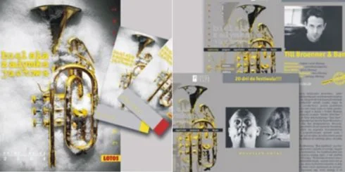 Bielska Zadymka Jazzowa — archiwalna plansza oprawy graficznej